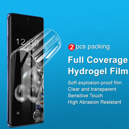 For Motorola Edge 50 Ultra 5G 2pcs imak Curved Full Screen Hydrogel Film Protector - Motorola Tempered Glass by imak | Online Shopping UK | buy2fix