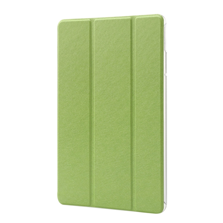 For Huawei MatePad Pro 11 2024 Silk Texture 3-Fold Leather Tablet Case(Green) - Huawei by buy2fix | Online Shopping UK | buy2fix