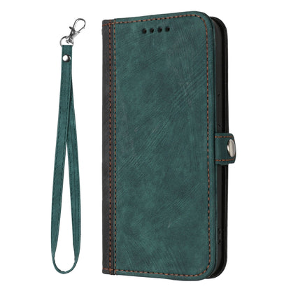 For Xiaomi Redmi K70 Side Buckle Double Fold Hand Strap Leather Phone Case(Dark Green) - K70 Cases by buy2fix | Online Shopping UK | buy2fix