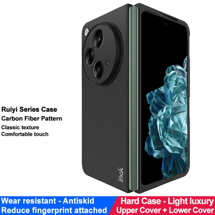 For OPPO Find N3 5G/OnePlus Open 5G imak Ruiyi Series PU + PC Phone Case(Carbon Fiber Texture) - Find N3 Cases by imak | Online Shopping UK | buy2fix