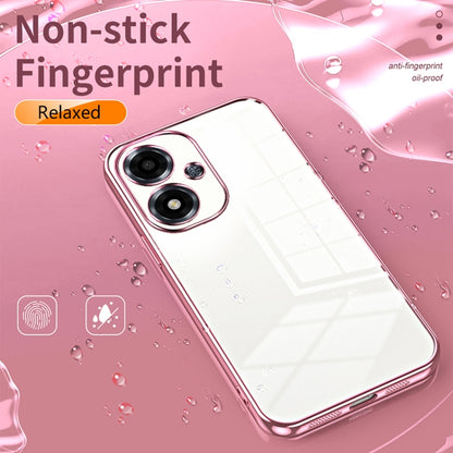 For OPPO A2m Transparent Plating Fine Hole Phone Case(Silver) - OPPO Cases by buy2fix | Online Shopping UK | buy2fix