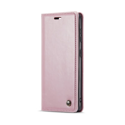 For Samsung Galaxy S24+ 5G CaseMe 003 Crazy Horse Texture Flip Leather Phone Case(Pink) - Galaxy S24+ 5G Cases by CaseMe | Online Shopping UK | buy2fix