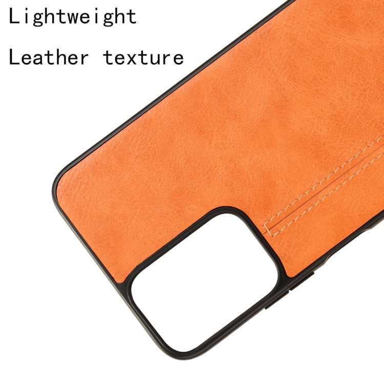 For Motorola Moto G Power 5G 2024 Cow Pattern Sewing Back Cover Phone Case(Orange) - Motorola Cases by buy2fix | Online Shopping UK | buy2fix