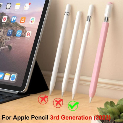 For Apple Pencil (USB-C) Jelly Silicone Stylus Pen Protective Cover(Pink) - Pencil Accessories by buy2fix | Online Shopping UK | buy2fix