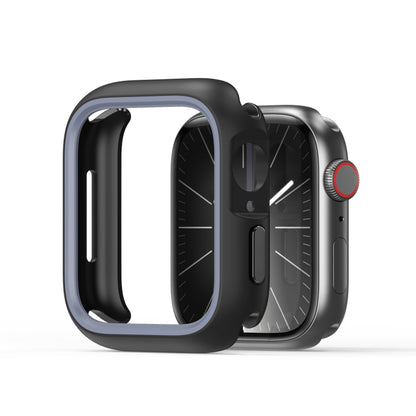 For Apple Watch 9 / 8 / 7 41mm DUX DUCIS Bamo Series Hollow PC + TPU Watch Protective Case(Black+Grey) - Watch Cases by DUX DUCIS | Online Shopping UK | buy2fix