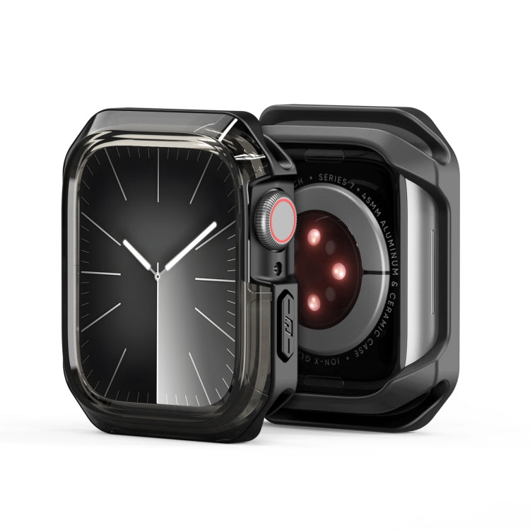 For Apple Watch 4 / 5 / 6 / SE 40mm DUX DUCIS Tamo Series Hollow PC + TPU Watch Protective Case(Translucent Black) - Watch Cases by DUX DUCIS | Online Shopping UK | buy2fix