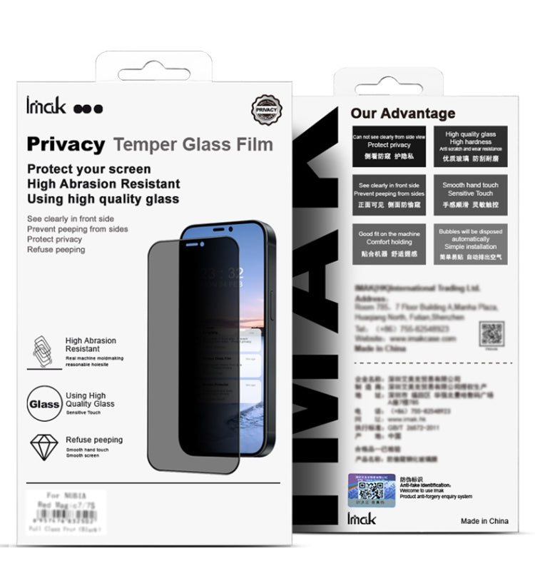 For Huawei Mate 60 Pro imak 3D Curved Privacy Full Screen Tempered Glass Film - Huawei Tempered Glass by imak | Online Shopping UK | buy2fix