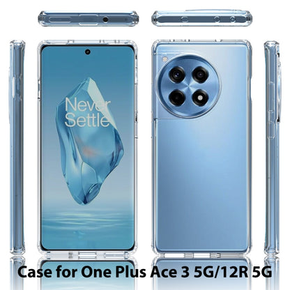 For OnePlus Ace 3 / 12R 5G Scratchproof Acrylic TPU Phone Case(Transparent) - OnePlus Cases by buy2fix | Online Shopping UK | buy2fix