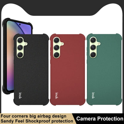 For Samsung Galaxy A55 5G imak Shockproof Airbag TPU Phone Case(Matte Red) - Galaxy Phone Cases by imak | Online Shopping UK | buy2fix