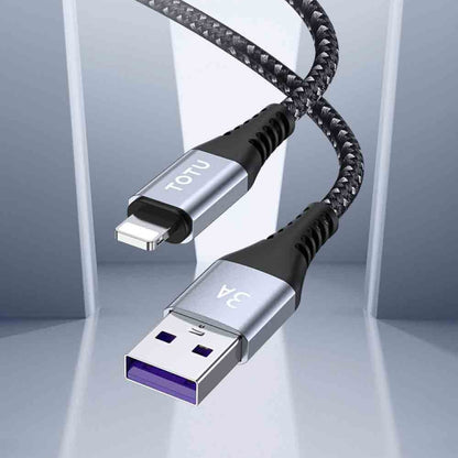 TOTU CB-5-L 15W USB to 8 Pin Data Cable, Length: 1m(Grey) - Normal Style Cable by TOTUDESIGN | Online Shopping UK | buy2fix