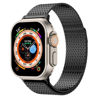 For Apple Watch Series 2 38mm Milanese Loop Magnetic Clasp Stainless Steel Watch Band(Black) - Watch Bands by buy2fix | Online Shopping UK | buy2fix