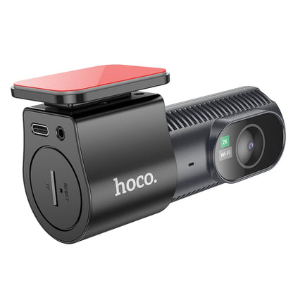 hoco DV7 2K Display Hidden Driving Recorder(Black) - Car DVRs by hoco | Online Shopping UK | buy2fix