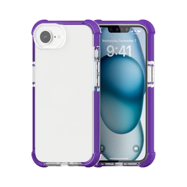 For iPhone SE 2024 Acrylic Full Coverage Shockproof Phone Case(Purple) - More iPhone Cases by buy2fix | Online Shopping UK | buy2fix