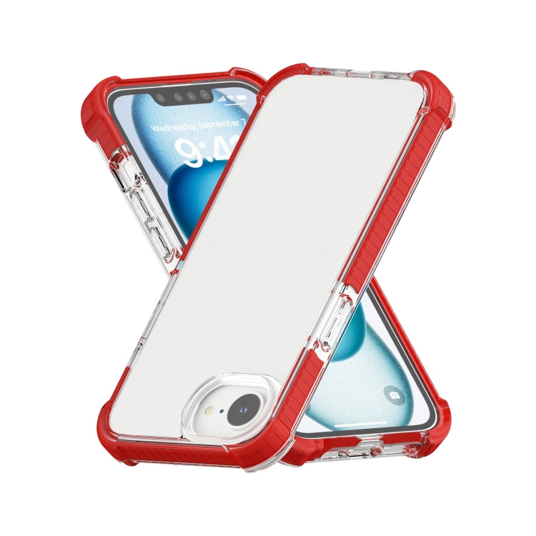 For iPhone SE 2024 Acrylic Full Coverage Shockproof Phone Case(Red) - More iPhone Cases by buy2fix | Online Shopping UK | buy2fix