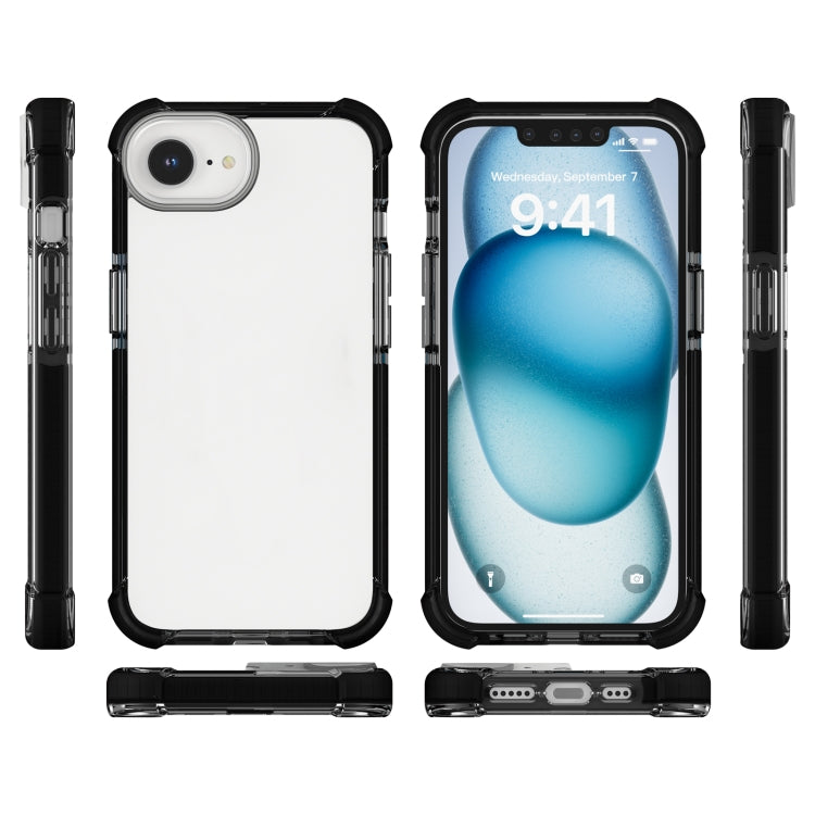 For iPhone SE 2024 Acrylic Full Coverage Shockproof Phone Case(Black) - More iPhone Cases by buy2fix | Online Shopping UK | buy2fix