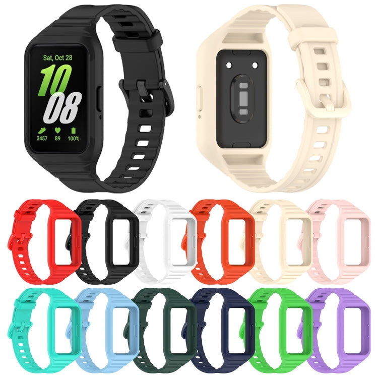For Samsung Galaxy Fit 3 Solid Color Integrated TPU Watch Band(Starlight) - Watch Bands by buy2fix | Online Shopping UK | buy2fix