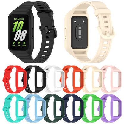 For Samsung Galaxy Fit 3 Solid Color Integrated TPU Watch Band(Starlight) - Watch Bands by buy2fix | Online Shopping UK | buy2fix