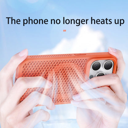 For iPhone 16 Plus MagSafe Magnetic Heat Dissipation Phone Case(Orange) - iPhone 16 Plus Cases by buy2fix | Online Shopping UK | buy2fix