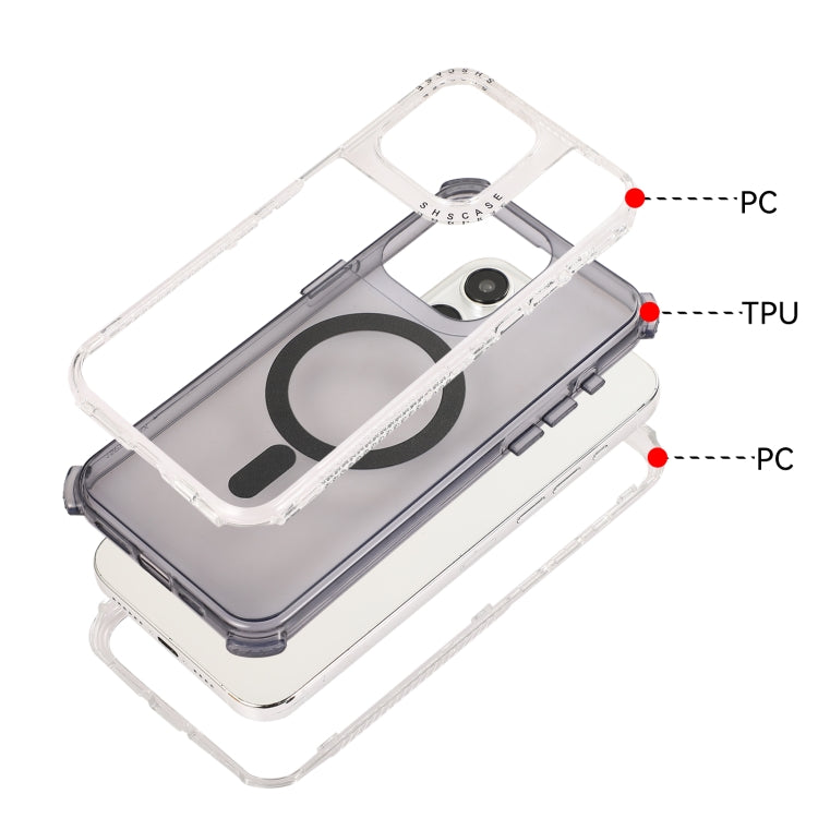 For iPhone 14 Plus Dreamland MagSafe Magnetic 3 in 1 TPU + PC Phone Case(Transparent) - iPhone 14 Plus Cases by buy2fix | Online Shopping UK | buy2fix