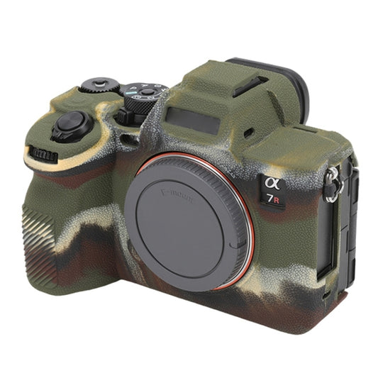 For Sony ILCE7RM5 / A7R5 Litchi Texture Soft Silicone Protective Case(Camouflage) - Protective Case by buy2fix | Online Shopping UK | buy2fix