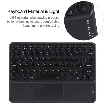 For Huawei MatePad Air 11.5 Round Button Bluetooth Keyboard Rotatable Holder Leather Case with Touchpad(Black) - Huawei Keyboard by buy2fix | Online Shopping UK | buy2fix