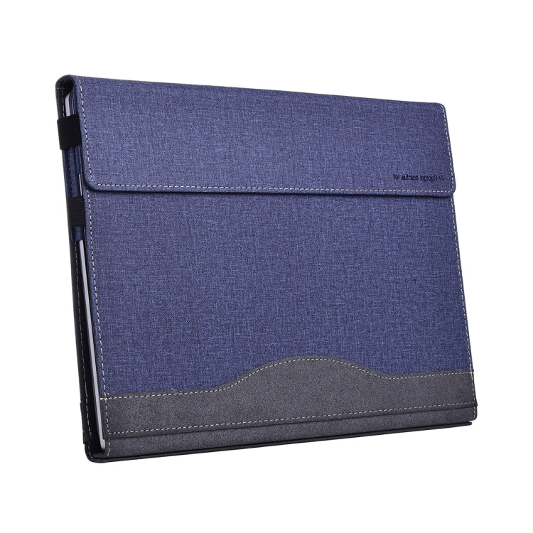 For Lenovo ThinkPad X1 Yoga Gen 5 Cloth Texture Laptop Leather Protective Case(Deep Blue) - Other by buy2fix | Online Shopping UK | buy2fix