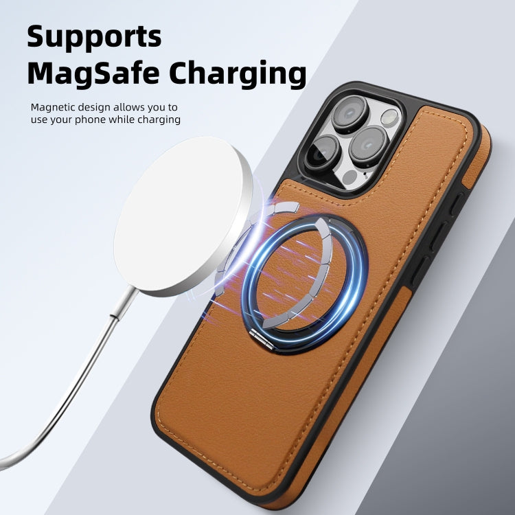 For iPhone 13 Pro Max Yashi 360 Degree Rotating MagSafe Bracket Phone Case(Dark Green) - iPhone 13 Pro Max Cases by buy2fix | Online Shopping UK | buy2fix