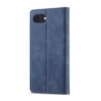 For iPhone SE 2024 LC.IMEEKE Strong Magnetic Leather Phone Case with Holder & Card Slots & Wallet(Blue) - More iPhone Cases by LC.IMEEKE | Online Shopping UK | buy2fix