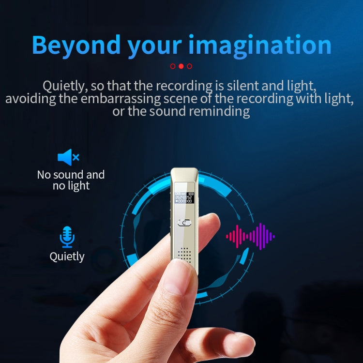 JNN Q7 Mini Portable Voice Recorder with OLED Screen, Memory:16GB(Gold) - Recording Pen by JNN | Online Shopping UK | buy2fix