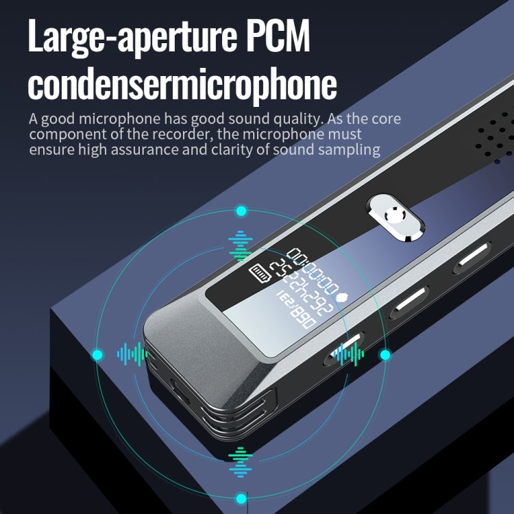 JNN Q7 Mini Portable Voice Recorder with OLED Screen, Memory:16GB(Metal Gray) - Recording Pen by JNN | Online Shopping UK | buy2fix
