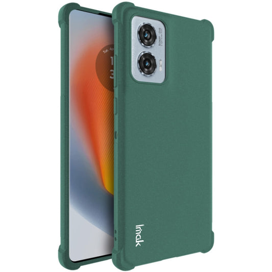 For Motorola Edge 50 Fusion 5G imak Shockproof Airbag TPU Phone Case(Matte Green) - Motorola Cases by imak | Online Shopping UK | buy2fix