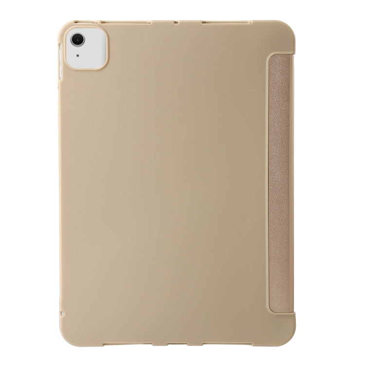 For iPad Air 13 2024 TPU Deformation Flip Leather Tablet Case with Holder(Gold) - iPad Air 13 2024 Cases by buy2fix | Online Shopping UK | buy2fix