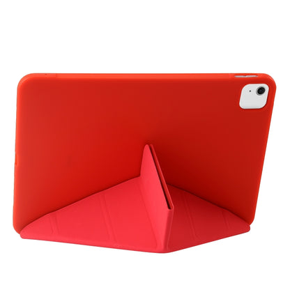 For iPad Air 13 2024 TPU Deformation Flip Leather Tablet Case with Holder(Red) - iPad Air 13 2024 Cases by buy2fix | Online Shopping UK | buy2fix