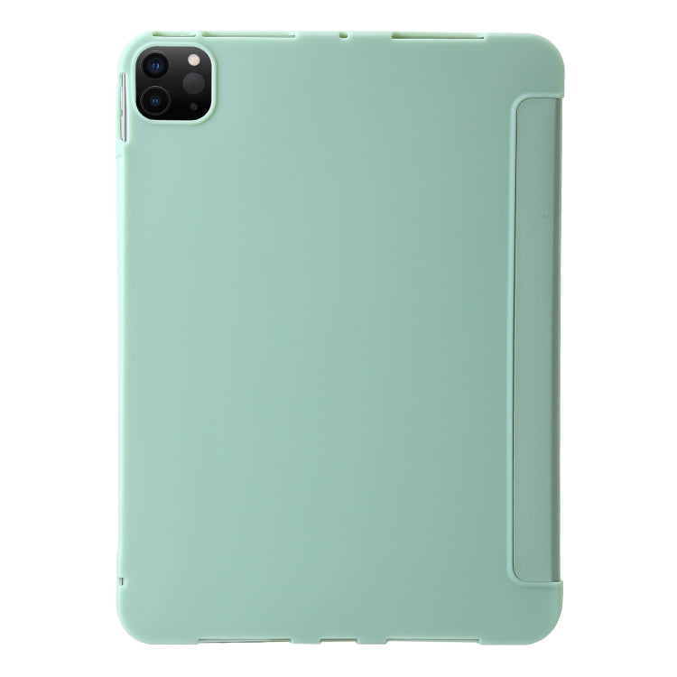 For iPad Pro 11 2024 TPU Deformation Flip Leather Tablet Case with Holder(Mint Green) - iPad Pro 11 2024 Cases by buy2fix | Online Shopping UK | buy2fix