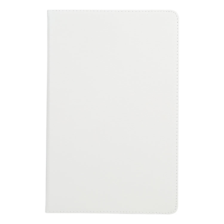 For iPad Air 11 2024 360 Degree Rotation Litchi Texture Leather Tablet Case with Holder(White) - iPad Air 11 2024 Cases by buy2fix | Online Shopping UK | buy2fix