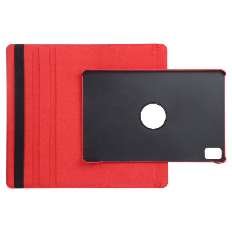 For iPad Air 11 2024 360 Degree Rotation Litchi Texture Leather Tablet Case with Holder(Red) - iPad Air 11 2024 Cases by buy2fix | Online Shopping UK | buy2fix