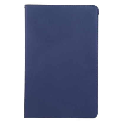 For iPad Air 11 2024 360 Degree Rotation Litchi Texture Leather Tablet Case with Holder(Dark Blue) - iPad Air 11 2024 Cases by buy2fix | Online Shopping UK | buy2fix