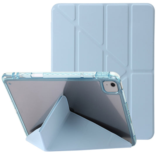 For iPad Air 13 2024 Clear Acrylic Deformation Leather Tablet Case(Ice Blue) - iPad Air 13 2024 Cases by buy2fix | Online Shopping UK | buy2fix