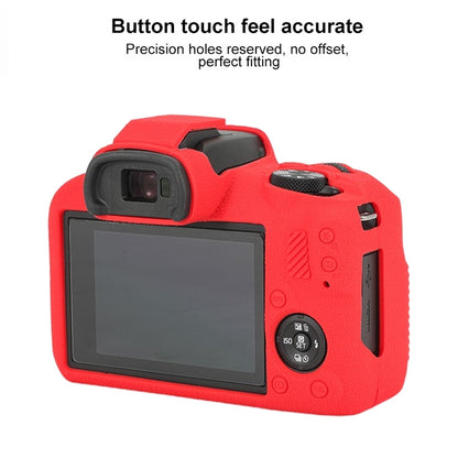 For Canon EOS R100 Litchi Texture Soft Silicone Protective Case(Red) - Protective Case by buy2fix | Online Shopping UK | buy2fix