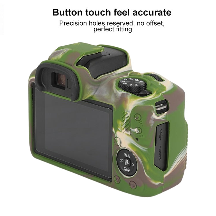 For Canon EOS R100 Glossy Soft Silicone Protective Case(Camouflage) - Protective Case by buy2fix | Online Shopping UK | buy2fix