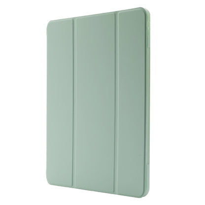 For iPad Pro 13 2024 Skin Feel Tri-fold Leather Tablet Case with Pen Slot(Matcha Green) - iPad Pro 13 2024 Cases by buy2fix | Online Shopping UK | buy2fix