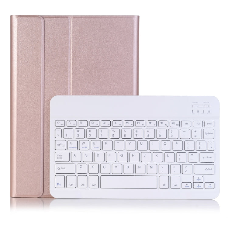 For iPad Pro 11 2024 A13B Lambskin Texture Bluetooth Touch Keyboard Leather Tablet Case with Pen Slot(Rose Gold) - For iPad Pro by buy2fix | Online Shopping UK | buy2fix