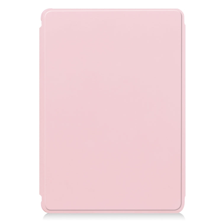 For iPad Pro 11 2024 Transparent Rotation Smart Leather Tablet Case(Pink) - iPad Pro 11 2024 Cases by buy2fix | Online Shopping UK | buy2fix