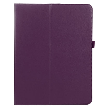 For iPad Air 11 2024 Litchi Texture Solid Color Leather Tablet Case(Purple) - iPad Air 11 2024 Cases by buy2fix | Online Shopping UK | buy2fix