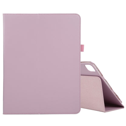 For iPad Pro 11 2024 Litchi Texture Solid Color Leather Tablet Case(Pink) - iPad Pro 11 2024 Cases by buy2fix | Online Shopping UK | buy2fix