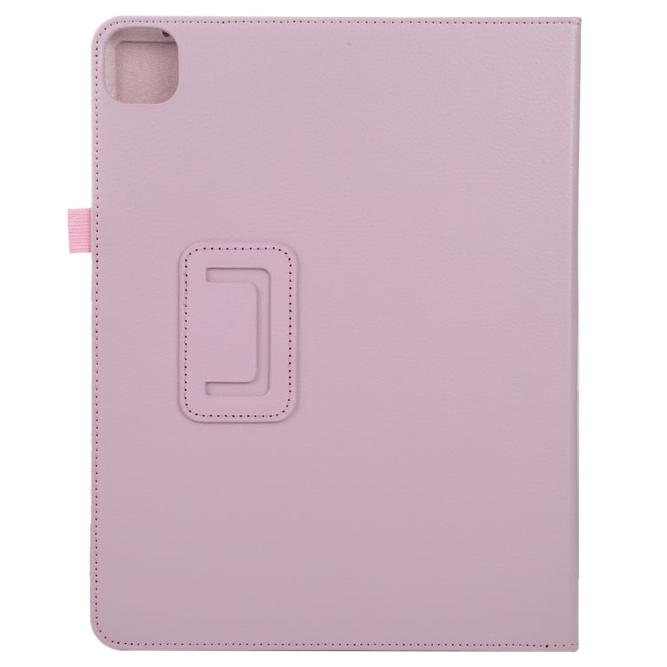 For iPad Pro 11 2024 Litchi Texture Solid Color Leather Tablet Case(Pink) - iPad Pro 11 2024 Cases by buy2fix | Online Shopping UK | buy2fix