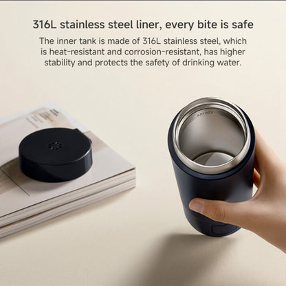 Xiaomi Mijia Smart Portable Electric Heating Cup 2, US Plug(Dark Blue) - Vacuum Thermoses & Cups by Xiaomi | Online Shopping UK | buy2fix