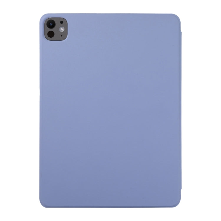 For iPad Pro 13 2024 Double-sided Clip Non-buckle Magnetic PU Smart Tablet Case(Purple) - iPad Air 13 2024 Cases by buy2fix | Online Shopping UK | buy2fix