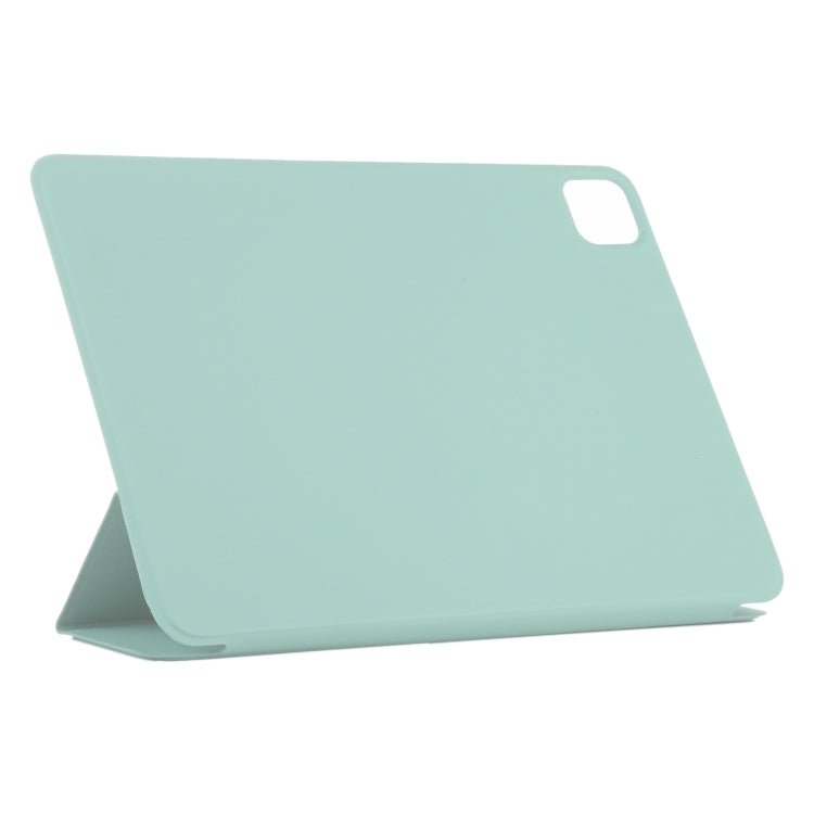 For iPad Pro 11 2024 Double-sided Clip Non-buckle Magnetic PU Smart Tablet Case(Light Green) - iPad Pro 11 2024 Cases by buy2fix | Online Shopping UK | buy2fix