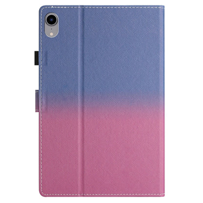 For iPad Pro 11 2024 Stitching Gradient Smart Leather Tablet Case(Blue Rose) - iPad Pro 11 2024 Cases by buy2fix | Online Shopping UK | buy2fix